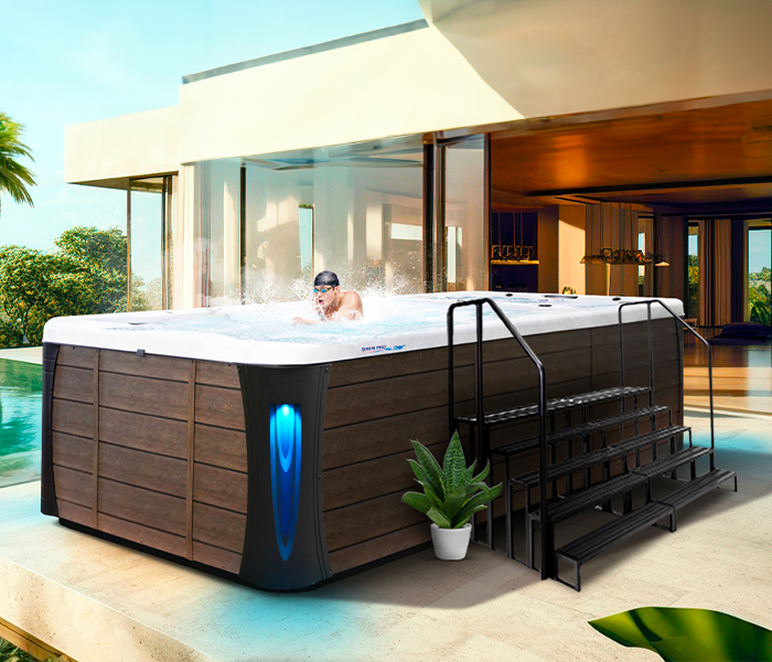 Calspas hot tub being used in a family setting - Hazel Green